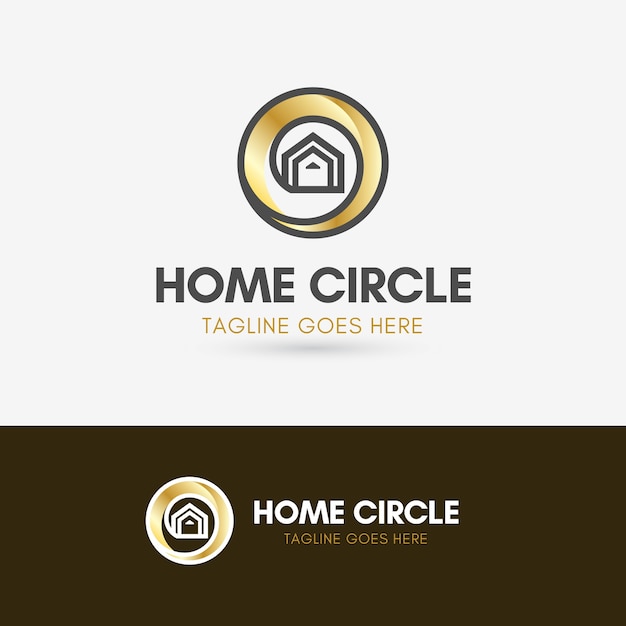 Logotipo de home circle