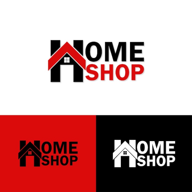 Vector el logotipo de home shop