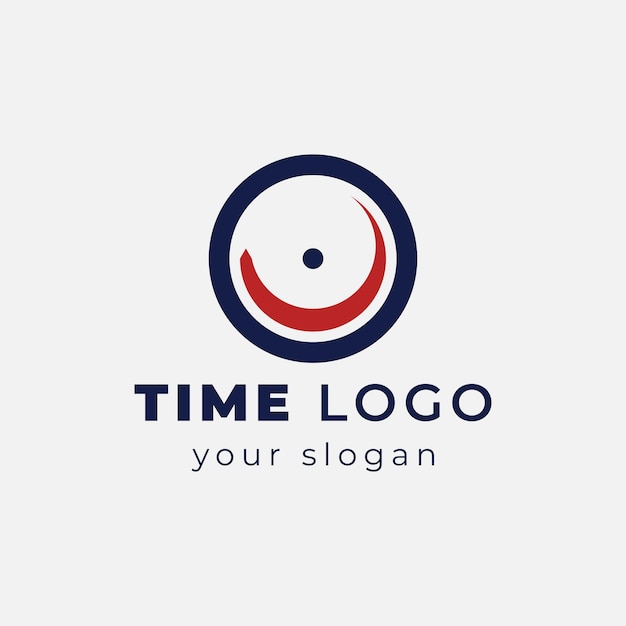 Logotipo de la hora logotipo del reloj