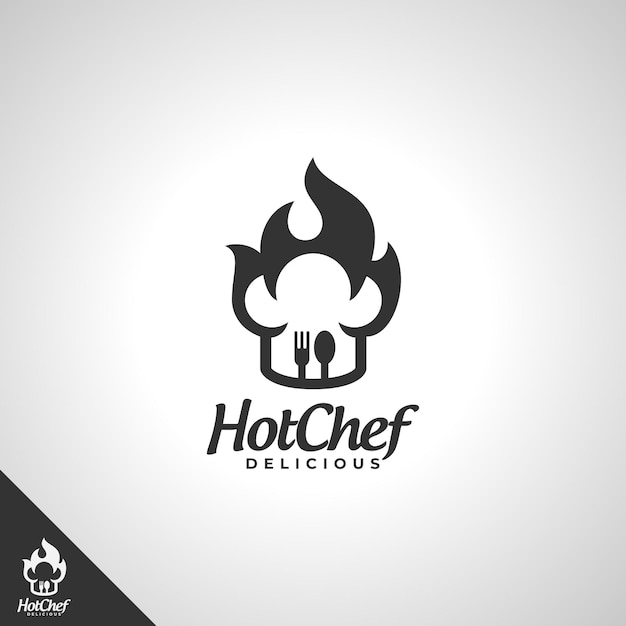 Vector logotipo de hot chef