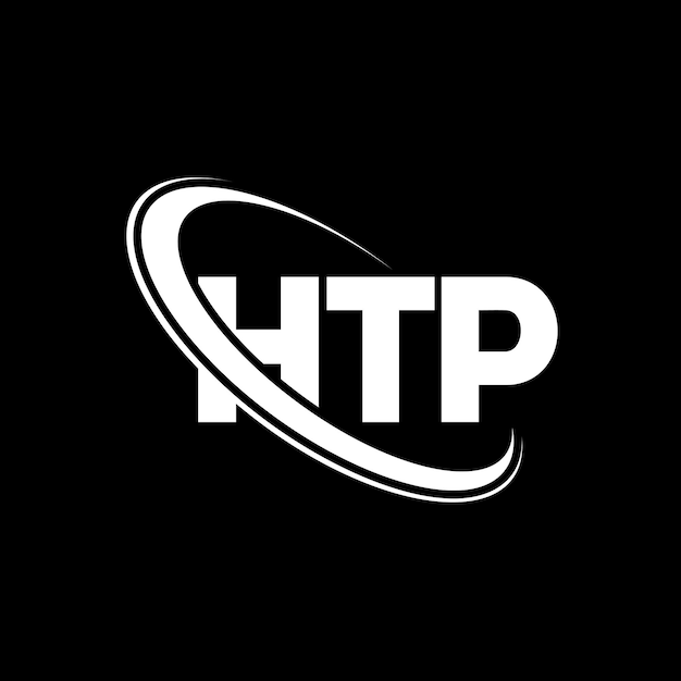 Logotipo HTP HTP letra HTP letra diseño de logotipo Iniciales logotipo HTP vinculado con círculo y mayúscula monograma logo HTP tipografía para negocios de tecnología y marca inmobiliaria