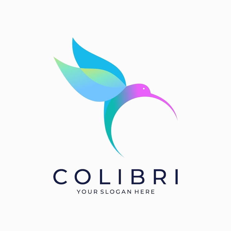 Vector logotipo de hummingbird