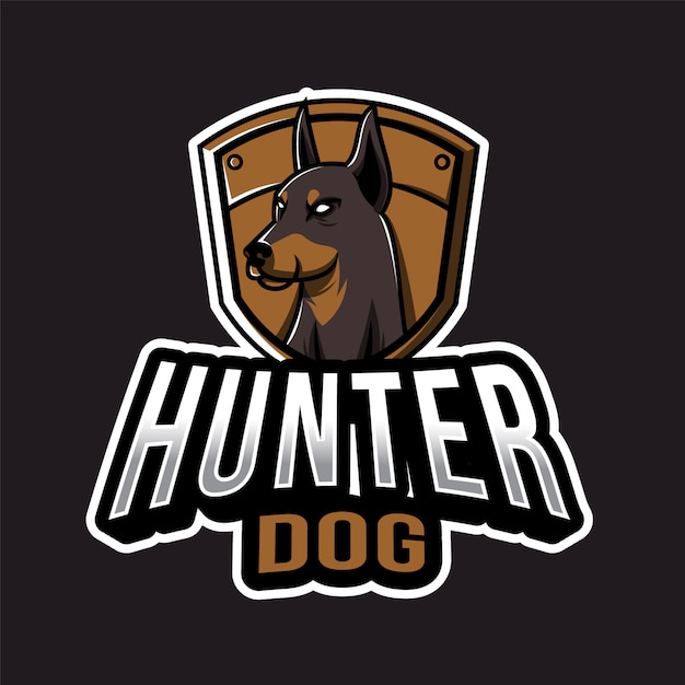 Logotipo de hunter dog esport