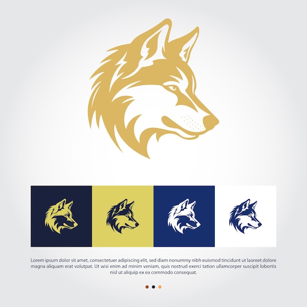 Logotipo De Husky Siberiano
