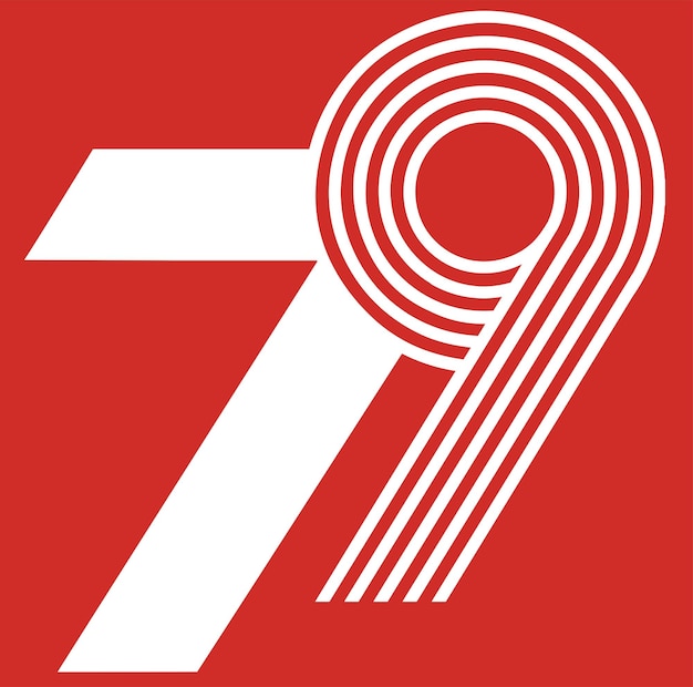 El logotipo de HUT RI ke 79 Indonesia Merdeka ke 79