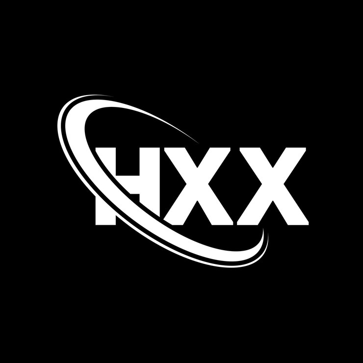 Vector logotipo hxx hxx letra hxx letra diseño del logotipo iniciales logo hxx vinculado con círculo y mayúscula monograma logotipo hxx tipografía para negocios de tecnología y marca inmobiliaria