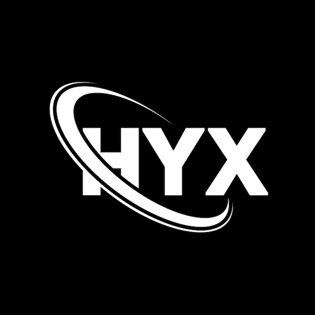 Logotipo HYX HYX letra HYX carta diseño del logotipo Iniciales HYX logotipo vinculado con círculo y mayúscula monograma logo HYX tipografía para negocios de tecnología y marca inmobiliaria