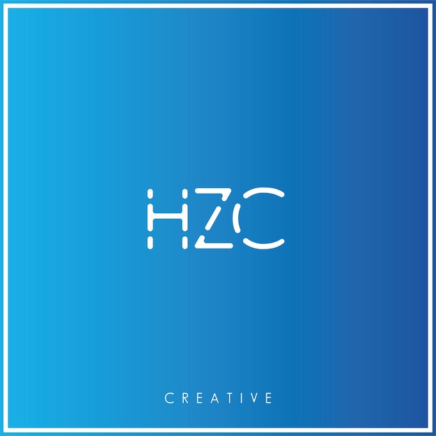 El logotipo de HZC Premium Vector Latter Diseño de logotipo creativo Vector Ilustración de logotipo Monograma creativo