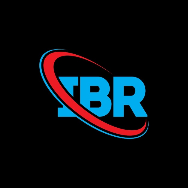 Logotipo de IBR Diseño del logotipo de la letra IBR Iniciales del logotipo IBR vinculado con círculo y mayúscula Logotipo del monograma IBR Tipografía para negocios tecnológicos y marca inmobiliaria