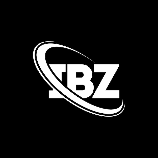 El logotipo IBZ, la letra IBZ, el diseño del logotipo de la carta IBZ, las iniciales IBZ, vinculado con círculo y mayúscula, el logotipo del monograma IBZ, tipografía para el negocio tecnológico y la marca inmobiliaria.