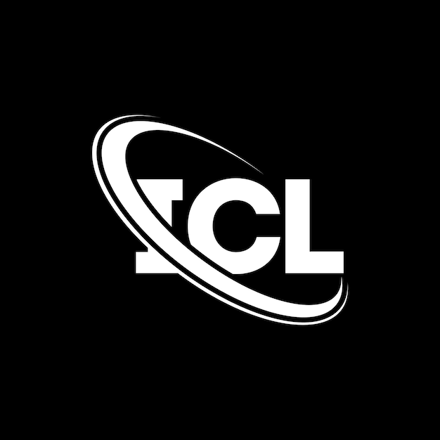 El logotipo de ICL, la letra ICL, el diseño del logotipo de la carta ICL, las iniciales del logotipo ICL vinculadas con un círculo y un monograma en mayúsculas, la tipografía ICL para el negocio tecnológico y la marca inmobiliaria.