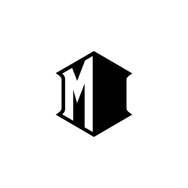 El logotipo del icono abstracto de la letra M