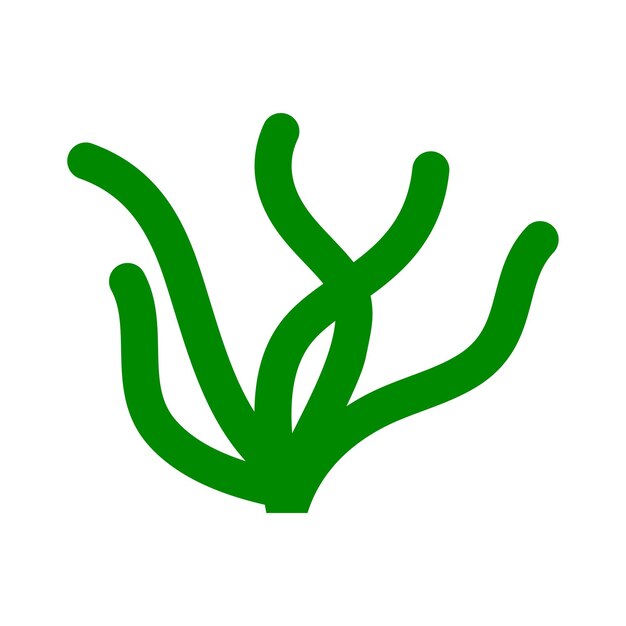 logotipo del icono de algas