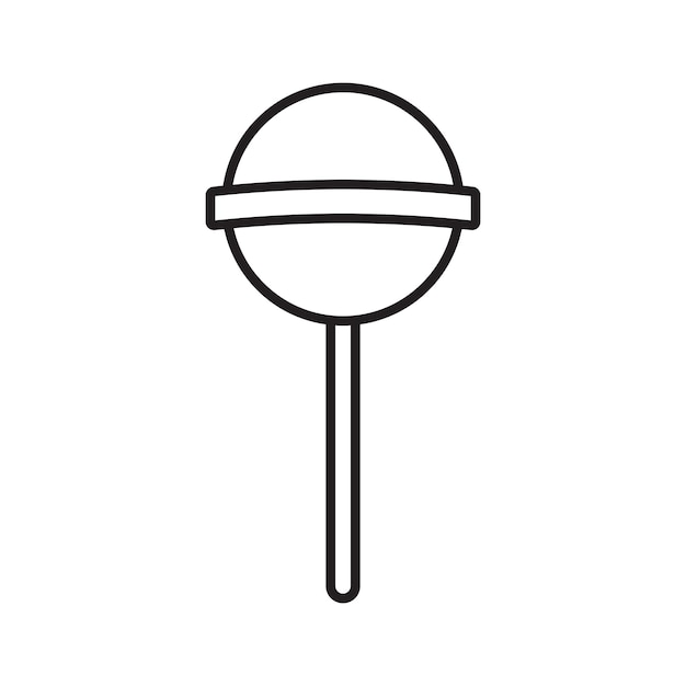 El logotipo del icono de caramelo