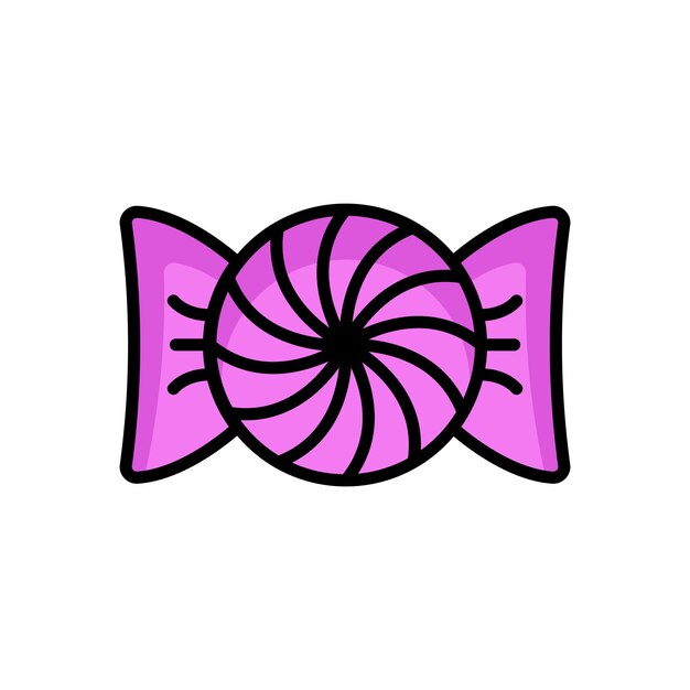 El logotipo del icono de caramelo