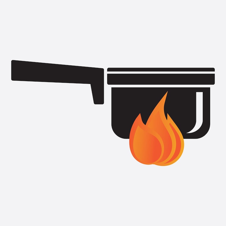 Vector logotipo de icono de cocina creativo