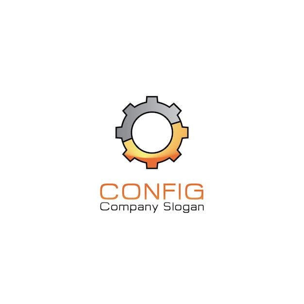 Vector logotipo del icono de configuración