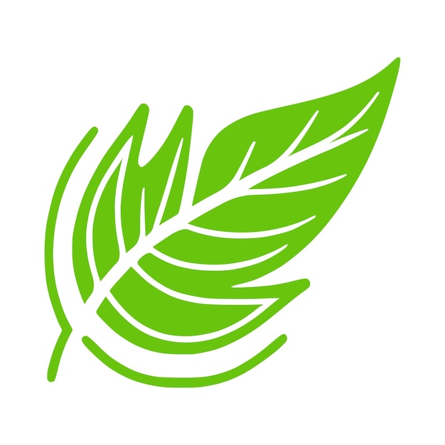 Logotipo de icono de hoja