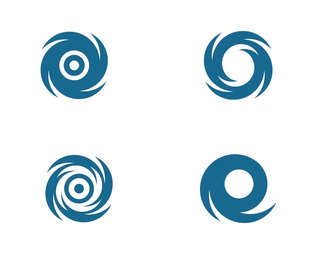 Logotipo de icono de ilustración vectorial de vórtice