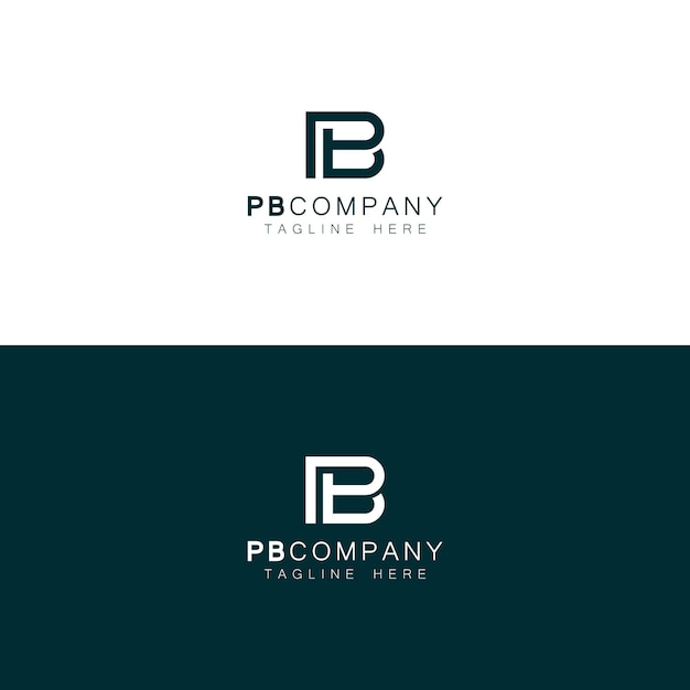 El logotipo del icono de la letra del alfabeto BP o PB
