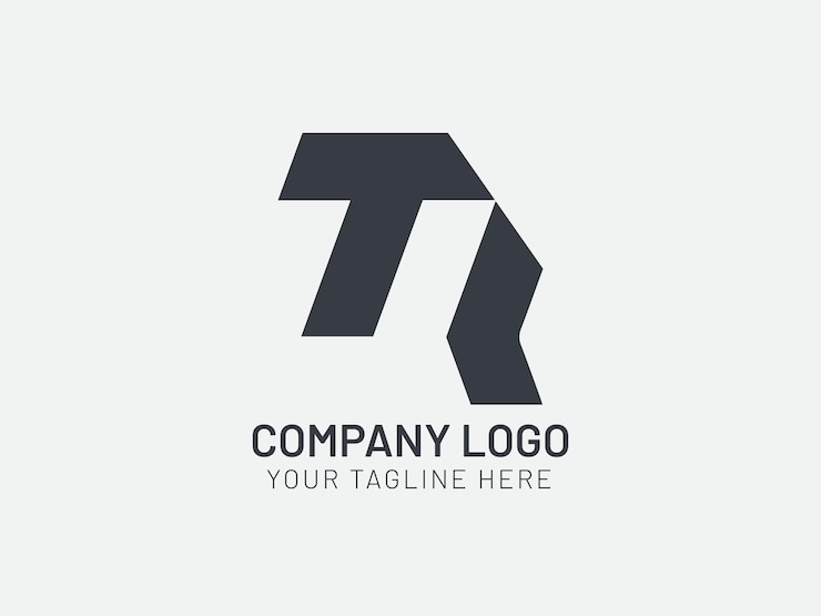 Vector logotipo del icono de letra del alfabeto p