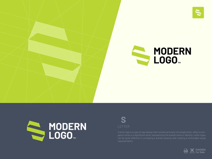 Vector logotipo del icono de letra del alfabeto s