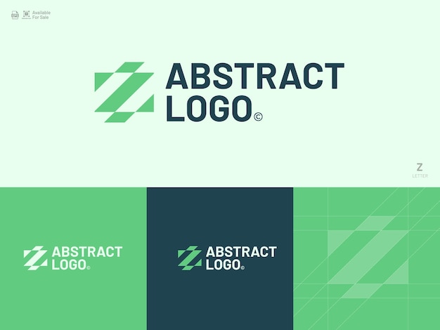 Logotipo del icono de letra del alfabeto Z