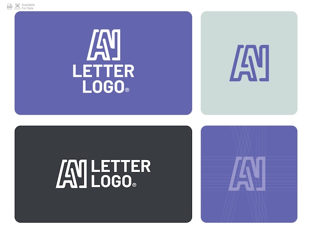 El logotipo del icono de la letra del alfabeto A