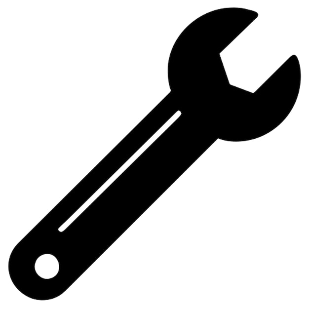 el logotipo de un icono de llave inglesa