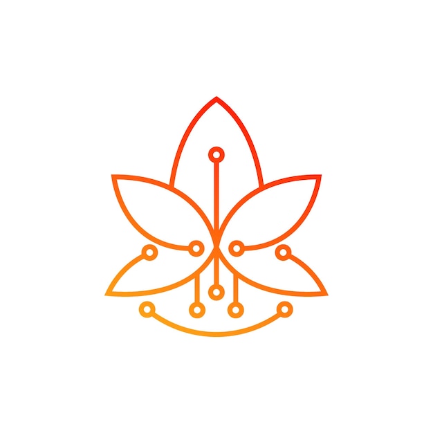 Logotipo del icono de Lotus Technologies