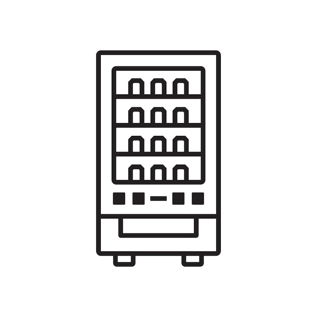 El logotipo del icono de la máquina expendedora
