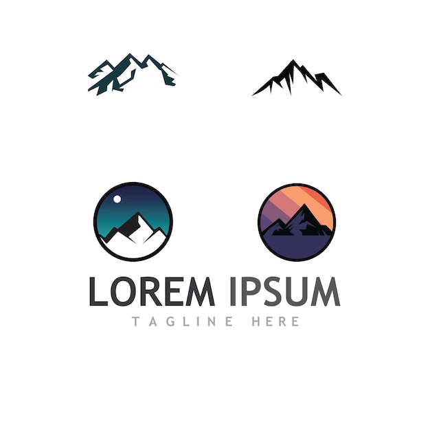 Logotipo de icono de montaña