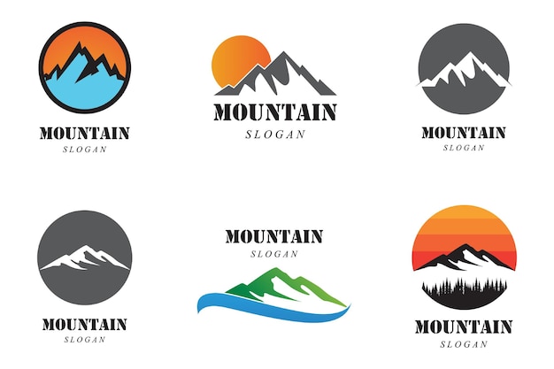 Logotipo de icono de montaña