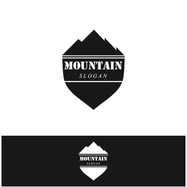 Logotipo de icono de montaña