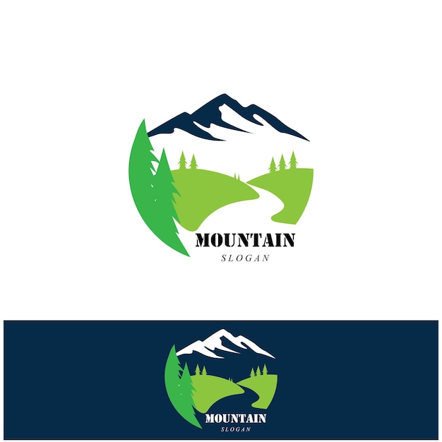 Logotipo de icono de montaña
