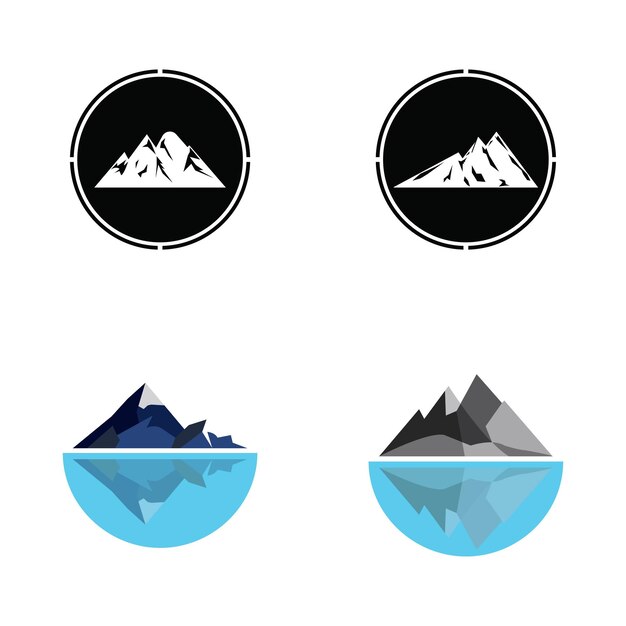 Logotipo de icono de montaña