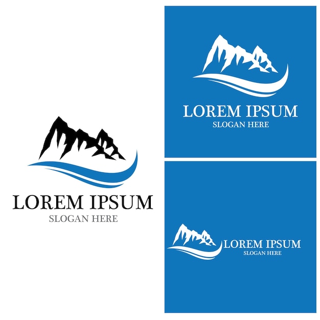 Logotipo de icono de montaña