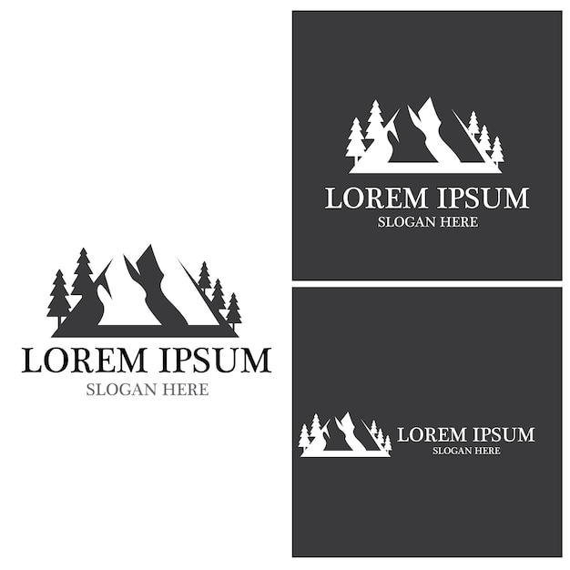 Logotipo de icono de montaña