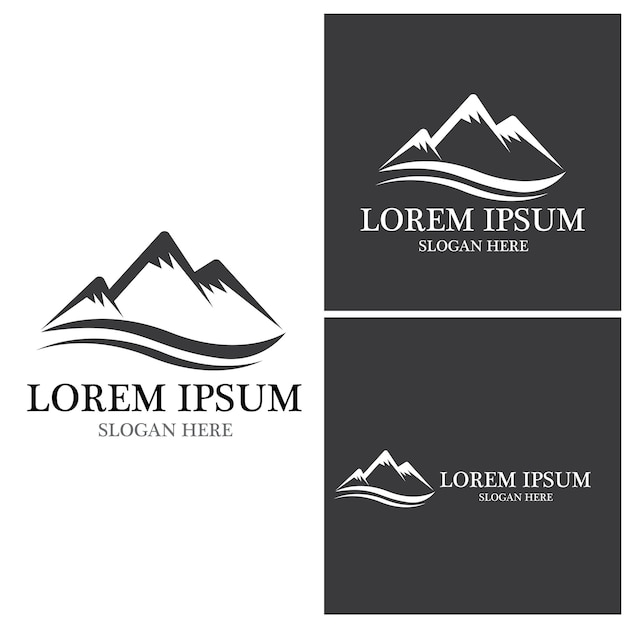 Logotipo de icono de montaña