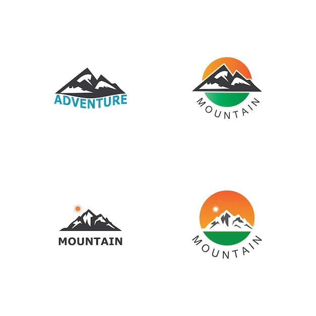 Logotipo de icono de montaña