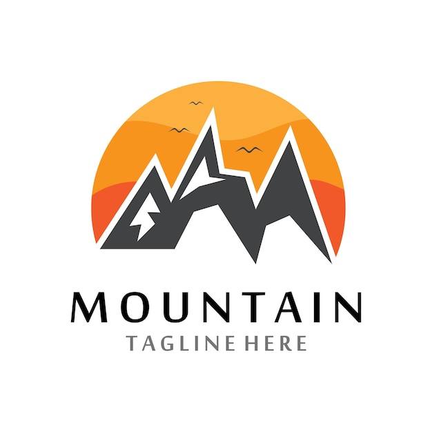 Logotipo de icono de montaña