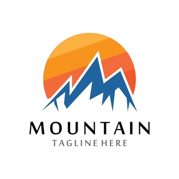 Logotipo de icono de montaña