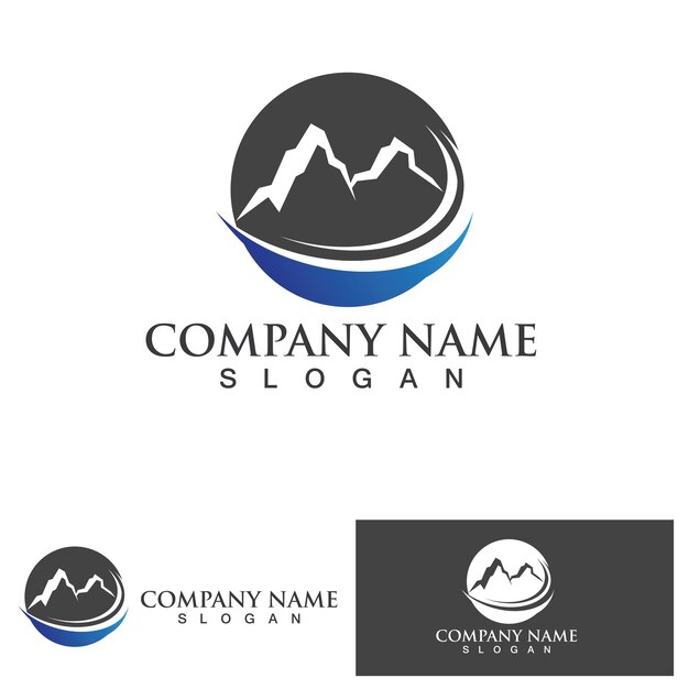 Logotipo de icono de montaña