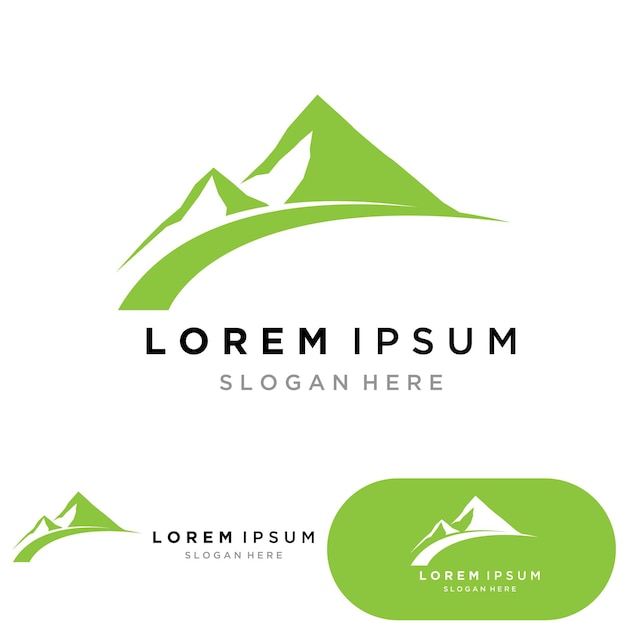 Logotipo de icono de montaña