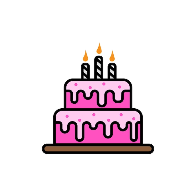 El logotipo del icono del pastel