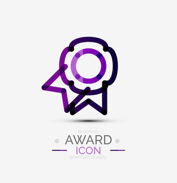 Logotipo de icono de premio