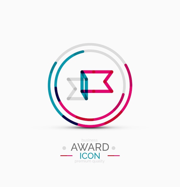 Logotipo de icono de premio