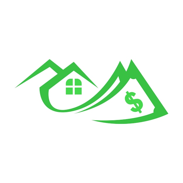 Logotipo del icono de préstamo hipotecario