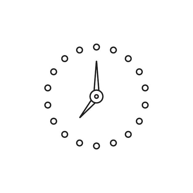 El logotipo del icono del reloj