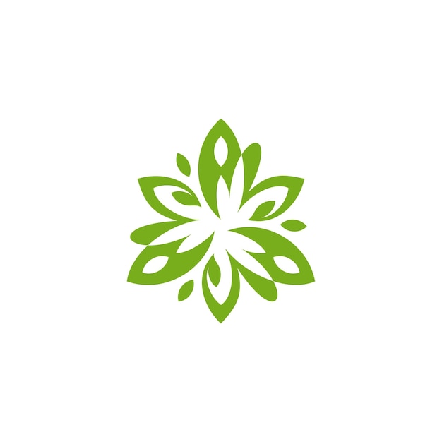 El logotipo del icono de Trinity Triquentra es un triángulo dinámico de hojas para la naturaleza industrial triangular
